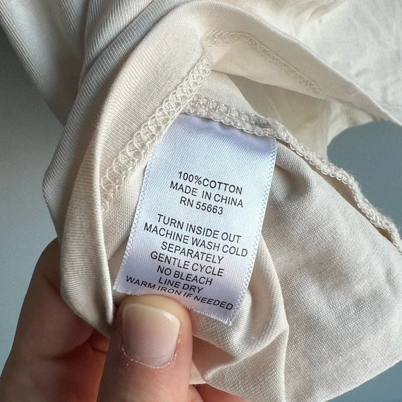 Joie Cropped Offwhite Top - Picture 5 of 5